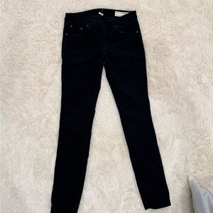 rag & bone Black Corduroy Skinny Jeans